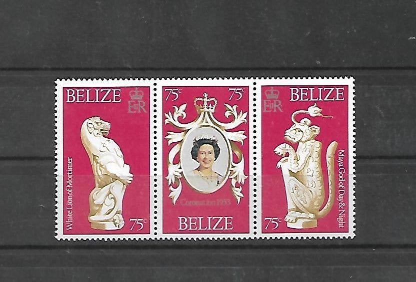 Belize  Michel nr. 381-83  Postfris, Ophalen, Postfris, Koningshuis