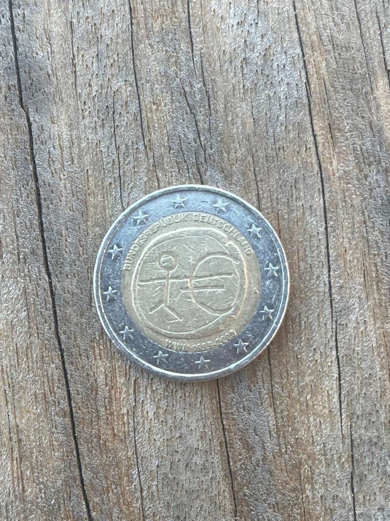 2 Euro Herdenkingsmunt 10 Jaar EMU - Duitsland, Postzegels en Munten, Ophalen of Verzenden, Duitsland, 2 euro, Losse munt
