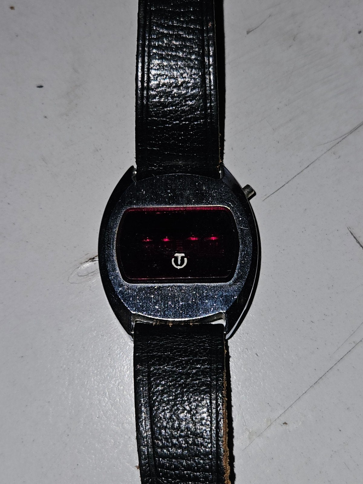 Vintage Timeband LED horloge - Jaren '70, Overige merken, Staal, Met bandje, Polshorloge