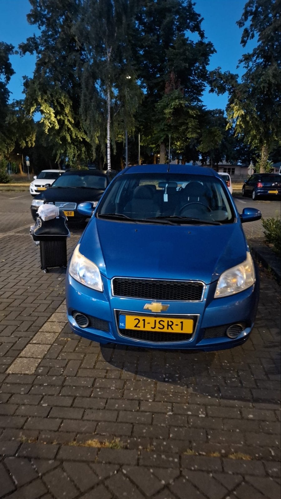 Chevrolet Aveo 1.4 16V 5D 2009 Blauw, Auto's, Voorwielaandrijving, 40 €/maand, Aveo, 100 pk