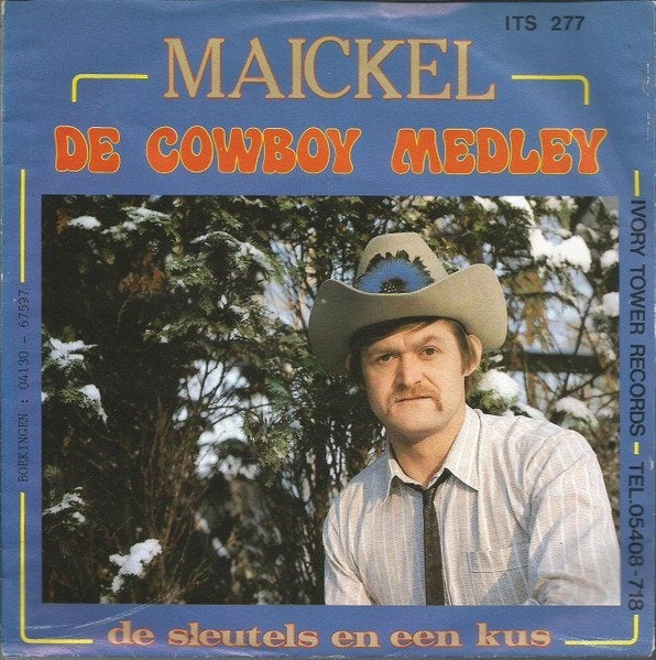 Maickel – Cowboy Medley (oorpr STARLET 10211) opname 1987, Cd's en Dvd's, Vinyl Singles, Ophalen, Gebruikt, Nederlandstalig