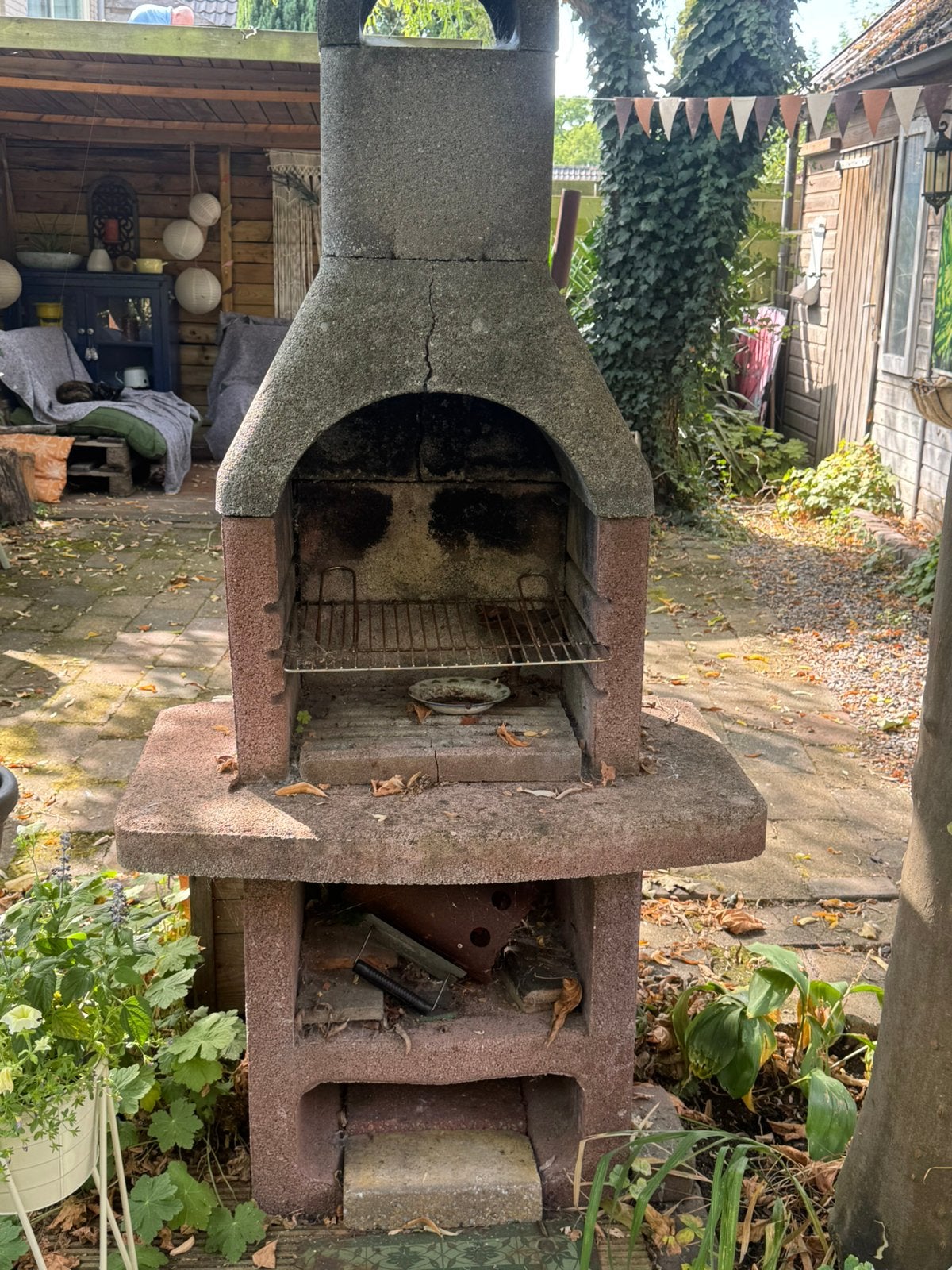Stenen BBQ/haard, Ophalen, Gebruikt