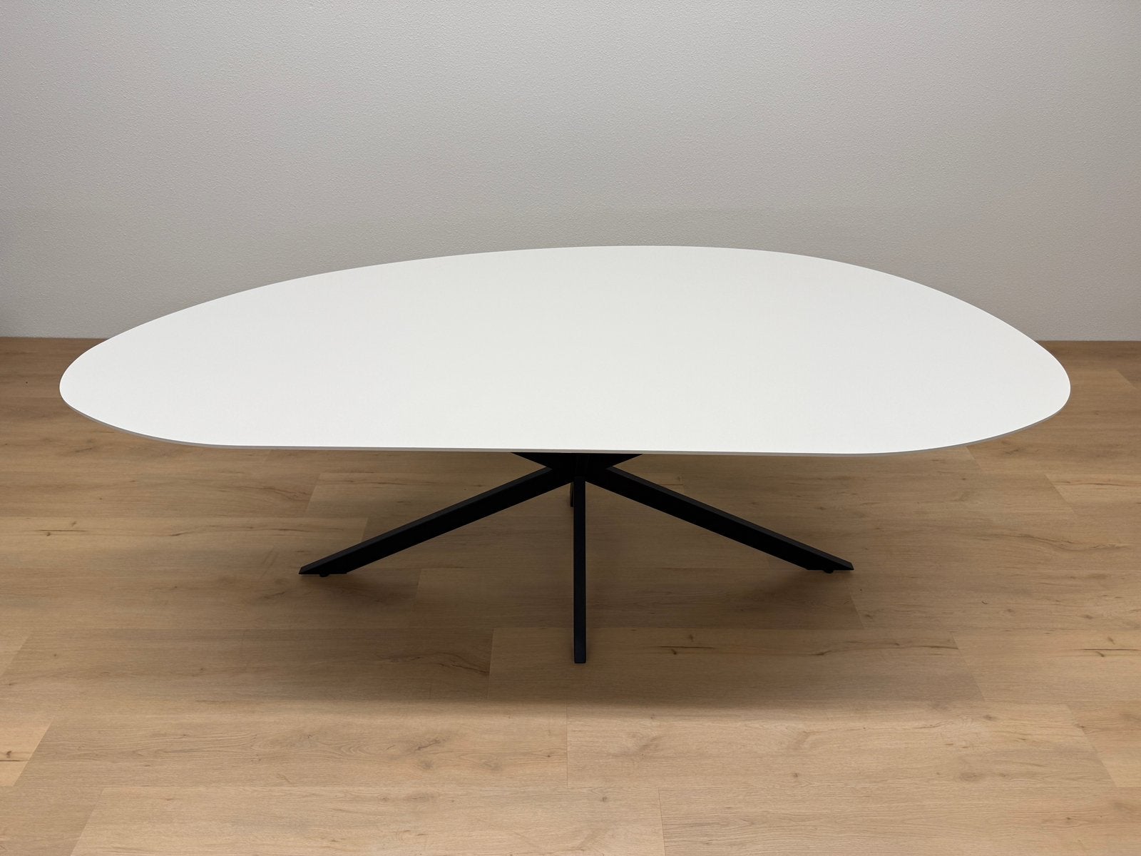 Organische eettafel 215x105 - Beige HPL - Direct Leverbaar, Huis en Inrichting, 100 tot 150 cm, 200 cm of meer, Ophalen of Verzenden