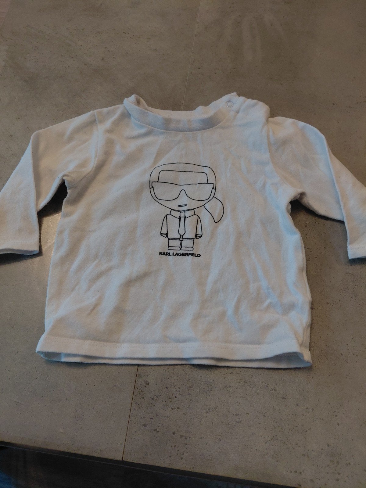 Karl Lagerfeld Kids shirt 9m/71cm, Ophalen, Zo goed als nieuw, Karl Lagerfeld Kids, Jongen of Meisje
