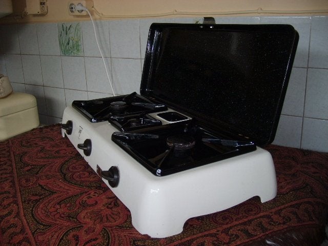 Antiek  gas kooktoestel  Kook toestel emaille, Gebruikt, Minder dan 100 cm, 50 tot 100 cm, Ophalen of Verzenden