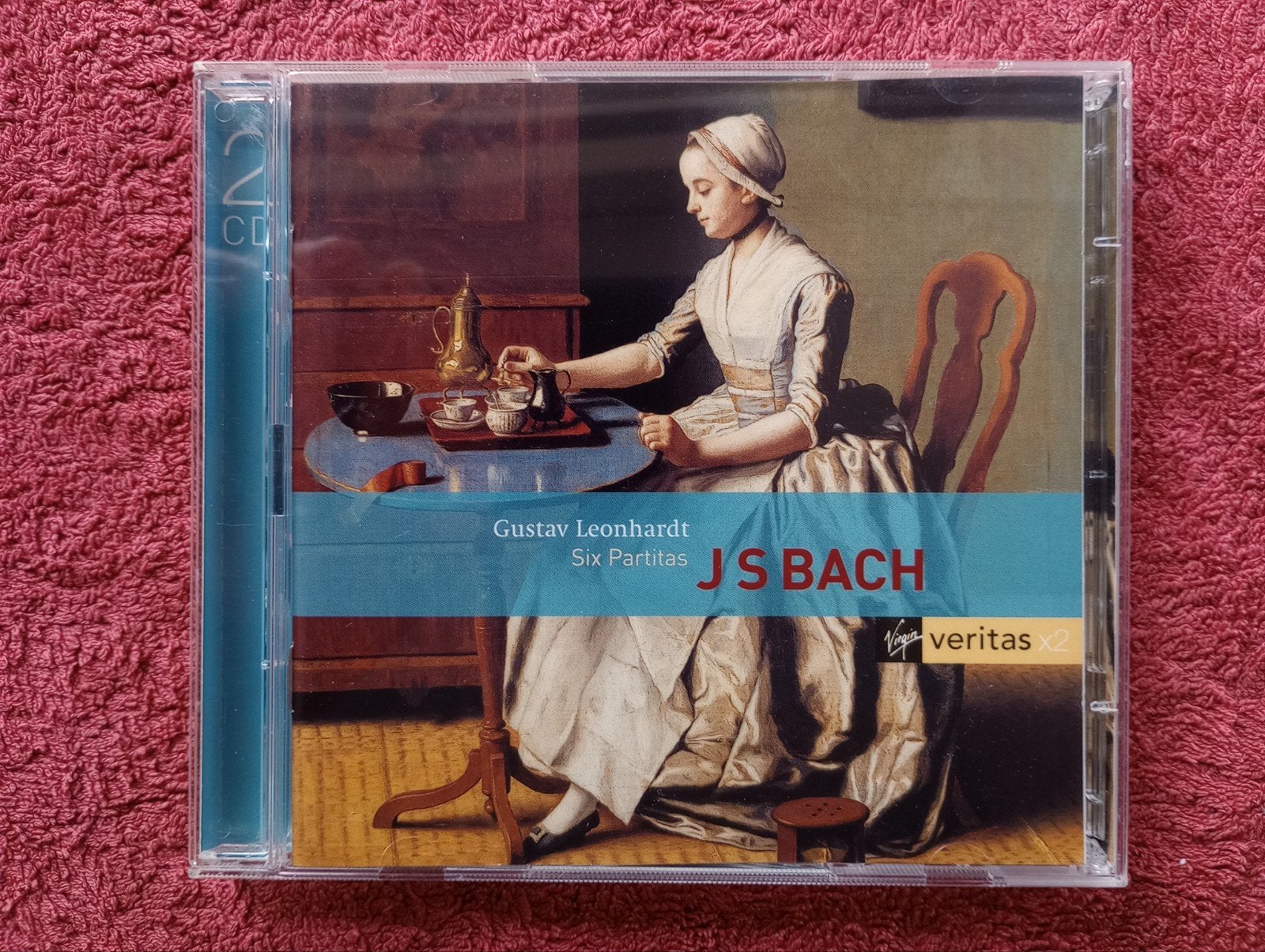 Bach Six Partitas - Gustav Leonhardt 2CD, Ophalen of Verzenden, Kamermuziek, Gebruikt, Barok