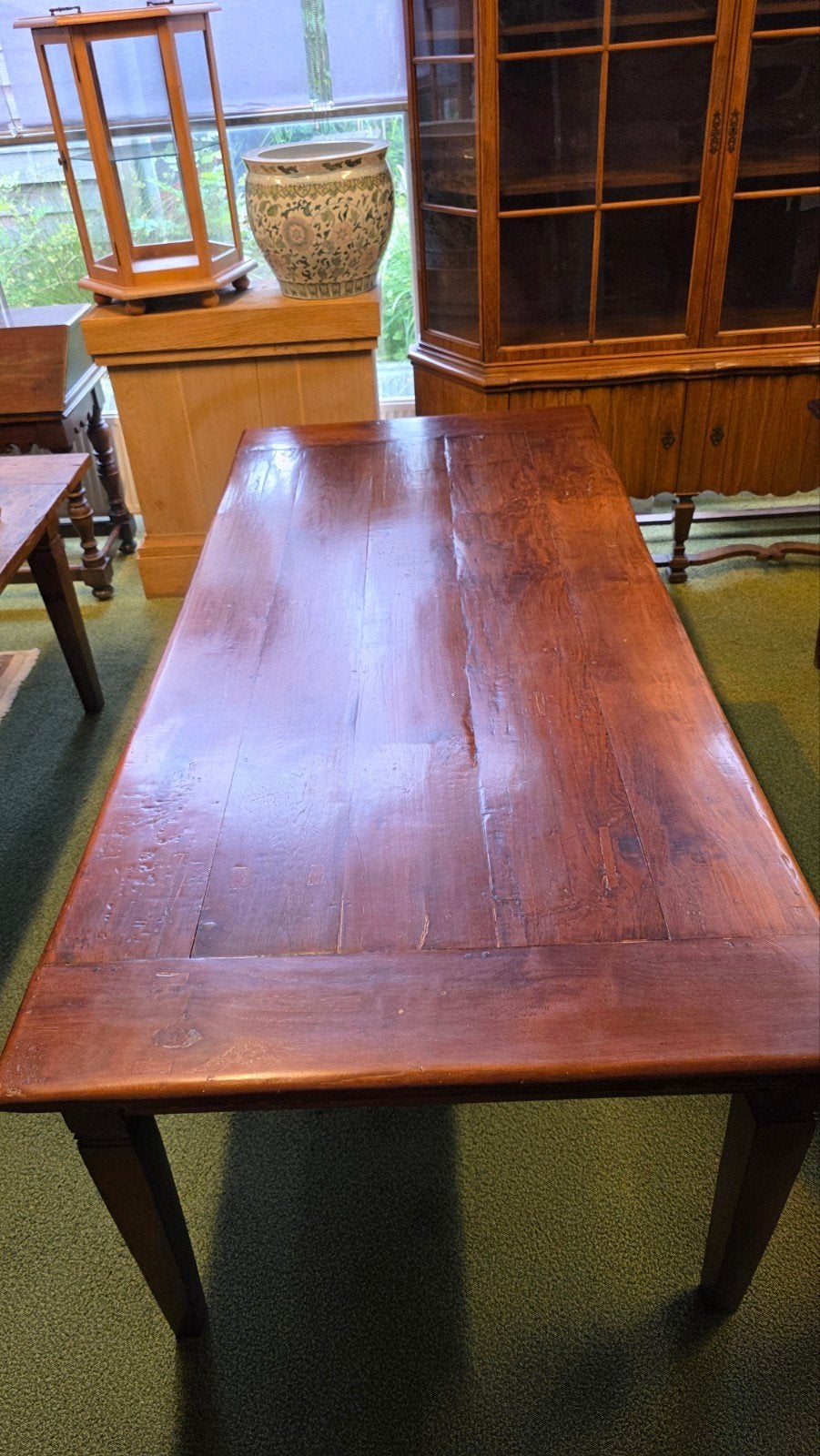 Antieke Franse boeren eetkamertafel 2,20 m lang, Ophalen