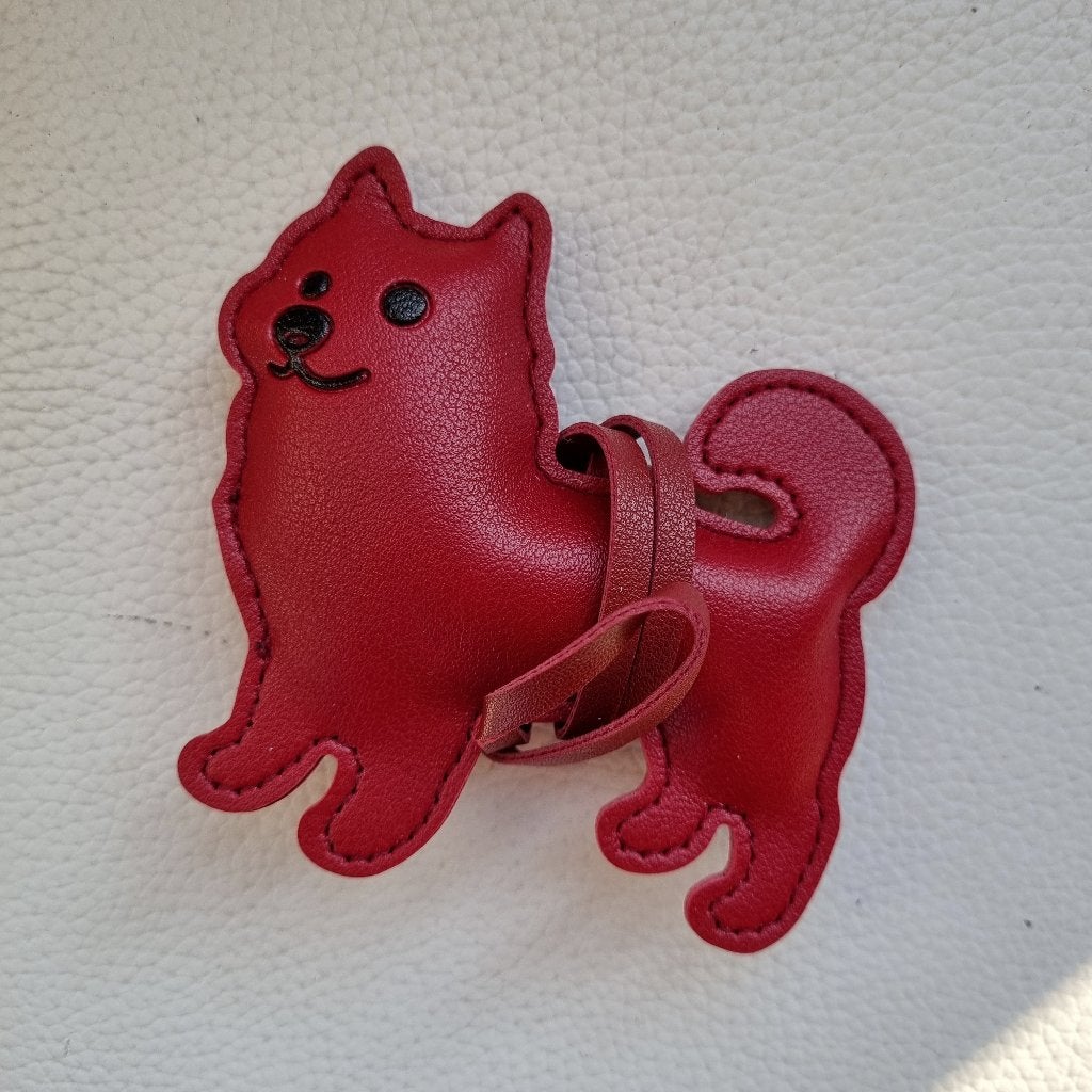 Tashanger pomeriaan sleutelhanger keeshond hanger nepleer, Verzenden, Nieuw