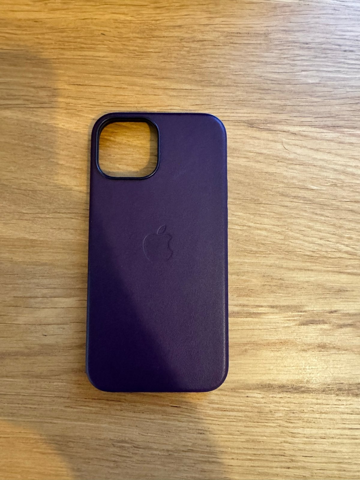 Original Apple Leather Case for iPhone 12 Mini, Telecommunicatie, Gebruikt, Paars, Hoesje of Tasje, Ophalen of Verzenden