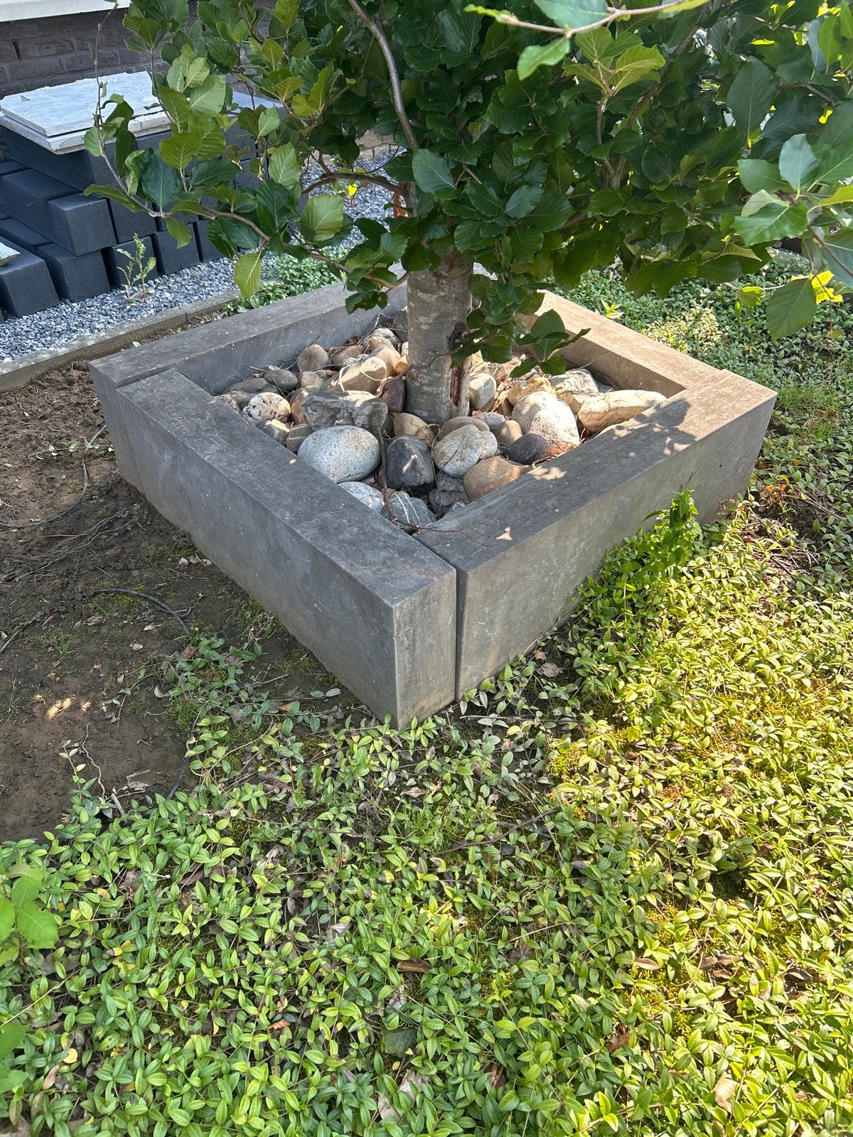 Natuursteen blokken, Tuin en Terras, Bielzen en Borders, Ophalen, Gebruikt, Minder dan 100 cm