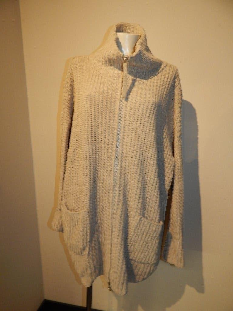 Annette Gortz grof gebreid oversized vest licht beige mt L, Kleding | Dames, Annette Gortz, Beige, Maat 42/44 (L), Ophalen of Verzenden