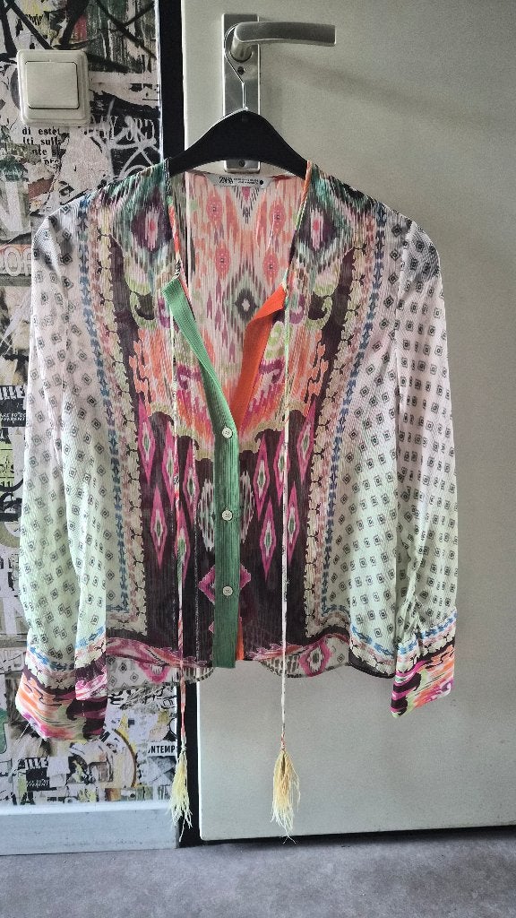 Blouse ibiza stijl, Kleding | Dames, Zara, Ophalen of Verzenden, Zo goed als nieuw, Maat 34 (XS) of kleiner