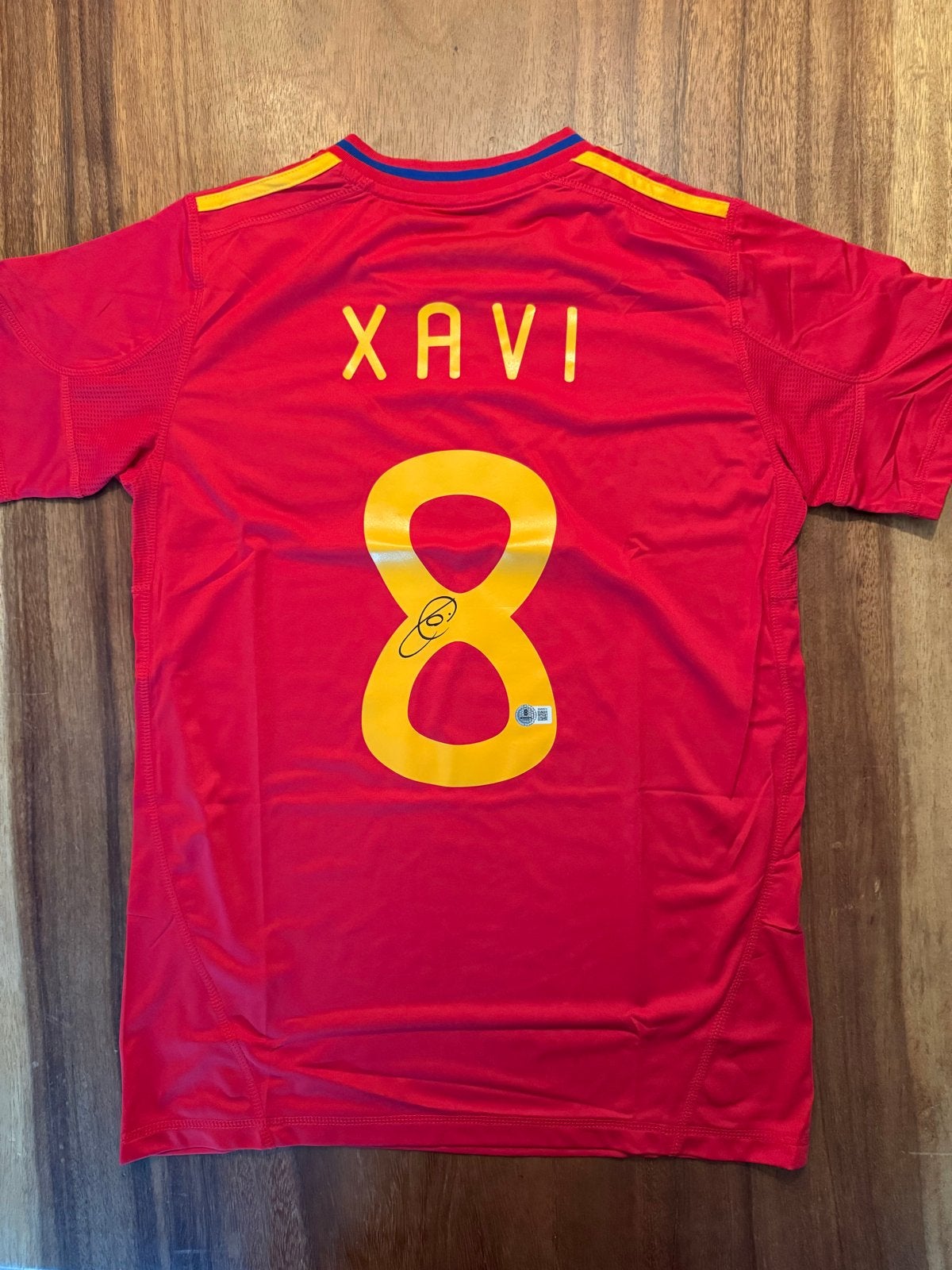 Gesigneerd Spanje Xavi Shirt - Met Beckett coa, Verzamelen, Sportartikelen en Voetbal, Ophalen of Verzenden, Nieuw, Buitenlandse clubs