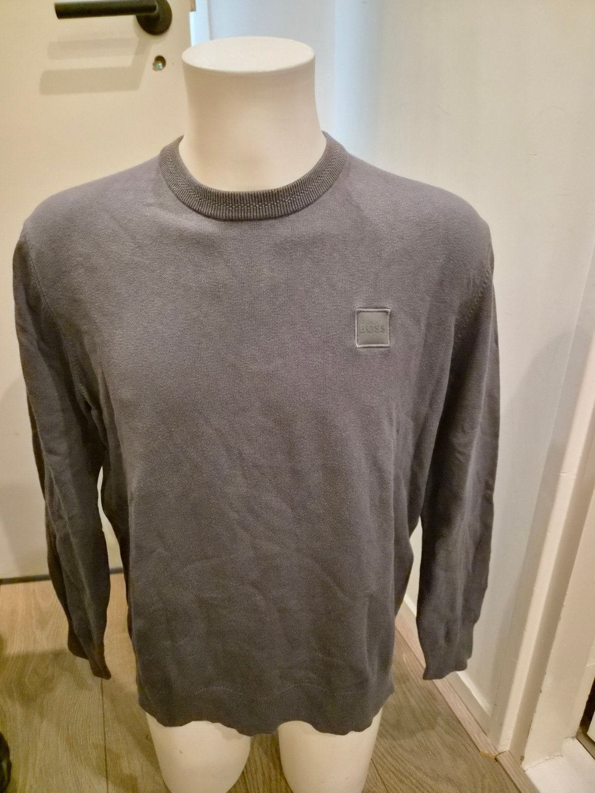 Mooie grijze Hugo Boss trui maat 2XL, Overige maten, Ophalen of Verzenden, Zo goed als nieuw, Hugo Boss