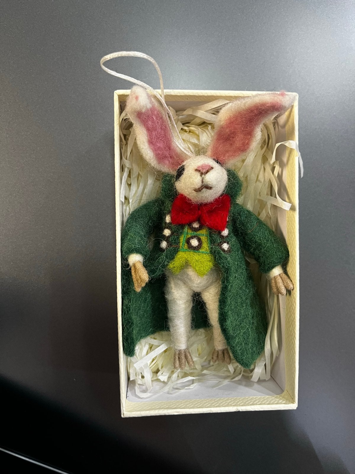 Handgemaakte Vilt Konijn Decoratie - Alice in Wonderland, Ophalen of Verzenden, Nieuw