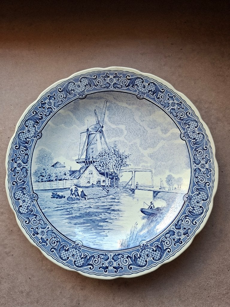 Boch Delfts Blauw wandbord, Antiek en Kunst, Ophalen