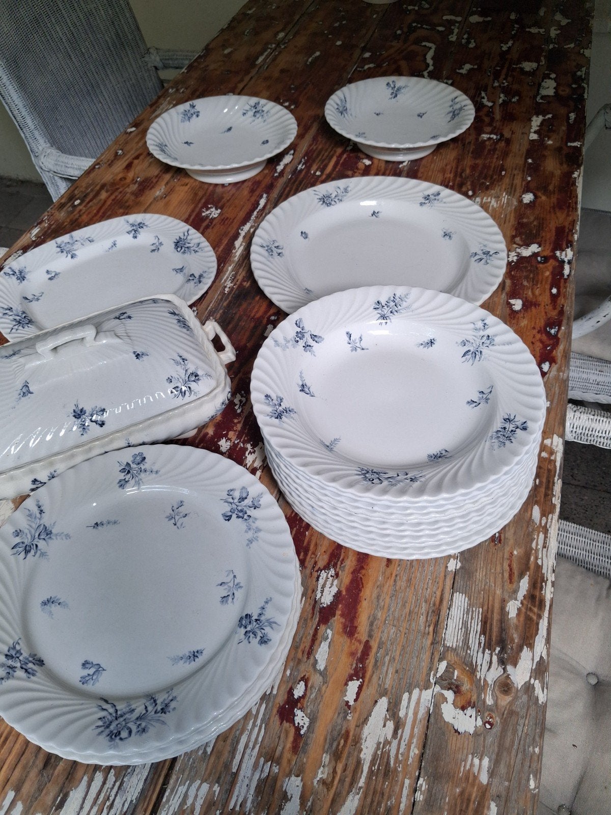 lotje borden en schalen riva petrus regout, Antiek en Kunst, Ophalen