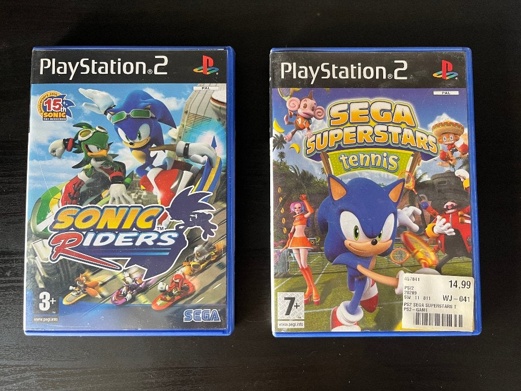 Sonic Riders & Sega Superstars Tennis - PS2, Gebruikt, Eén computer, Ophalen of Verzenden, Sport