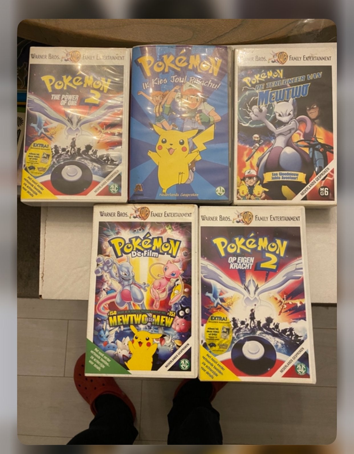 Pokémon VHS Collectie: 5 Films - Nederlands Gesproken, Gebruikt, Animatie, Verzamelbox, Vanaf 6 jaar