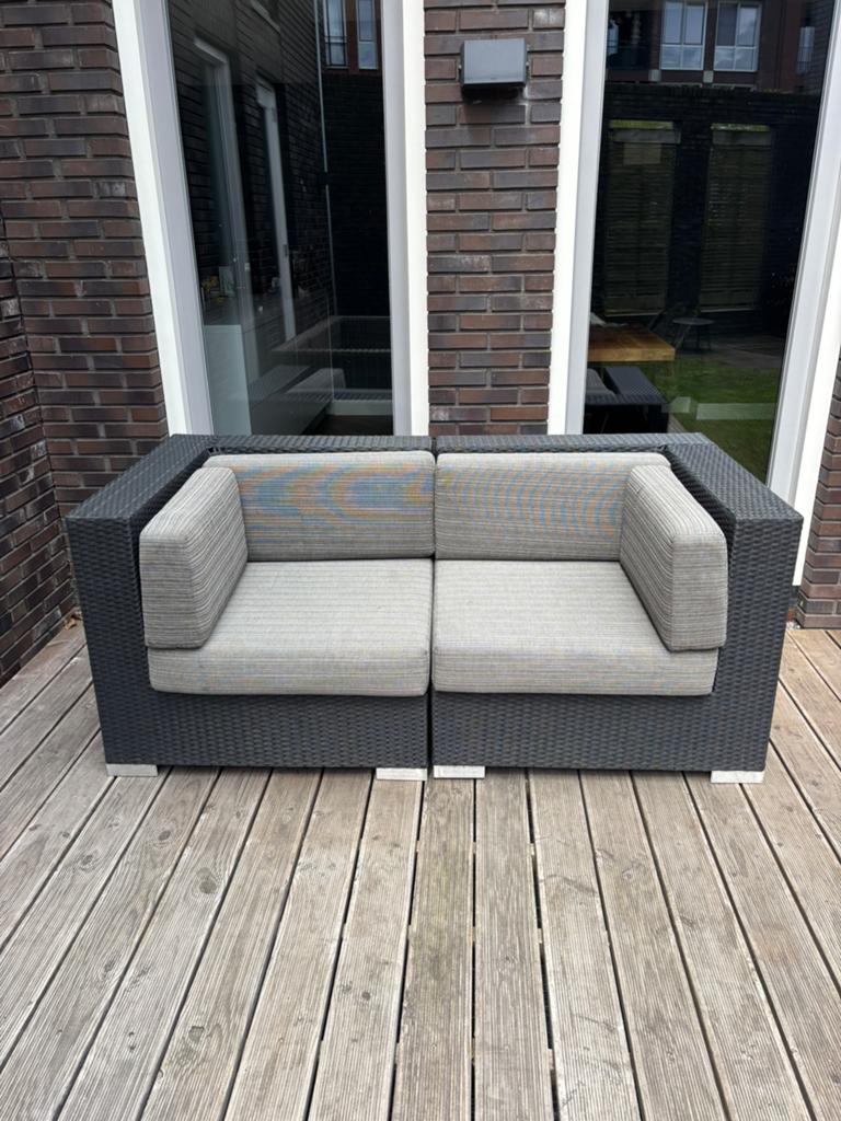 Tuinbank loungebank Bois le duc, Ophalen of Verzenden, Zo goed als nieuw, Bank