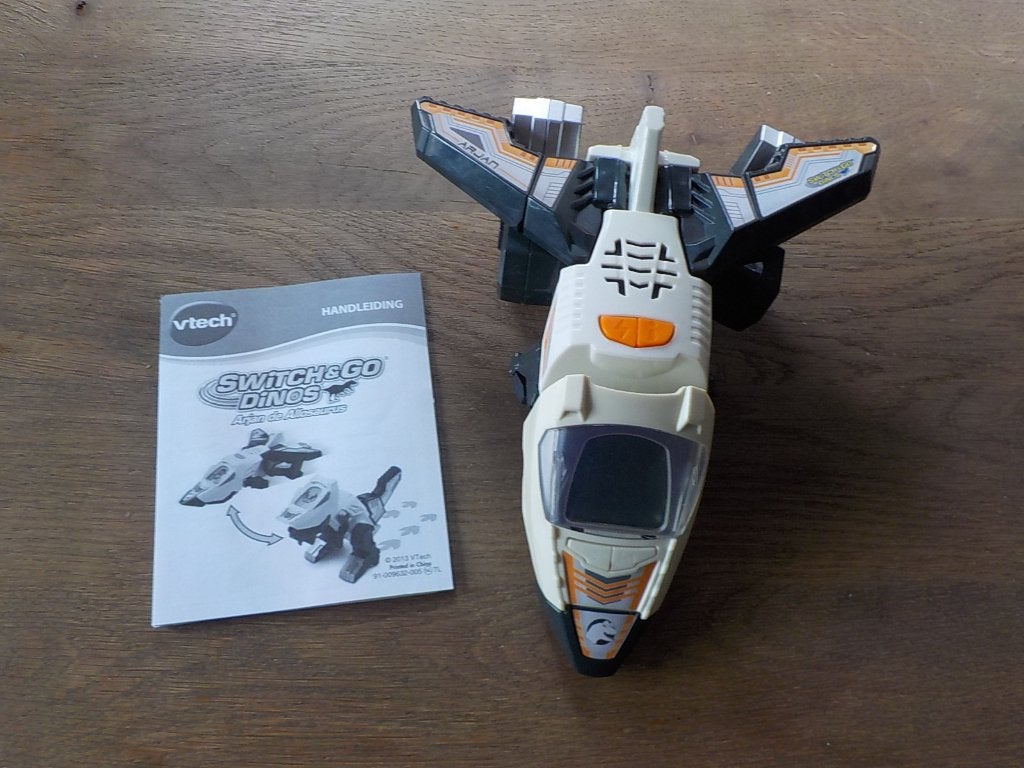VTech Switch & Go Dino's Arjan de Allosaurus transformer, Ophalen of Verzenden, Gebruikt, 6 jaar of ouder