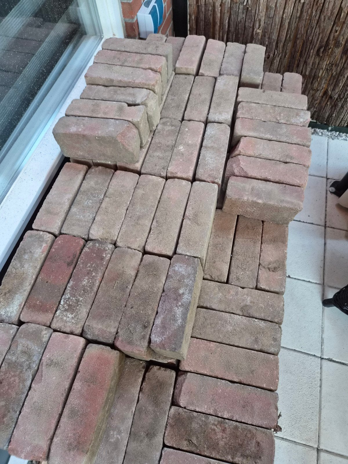 358 gebruikte klinkers gratis af te halen, Ophalen, Gebruikt, Klinkers, 10 m² of meer