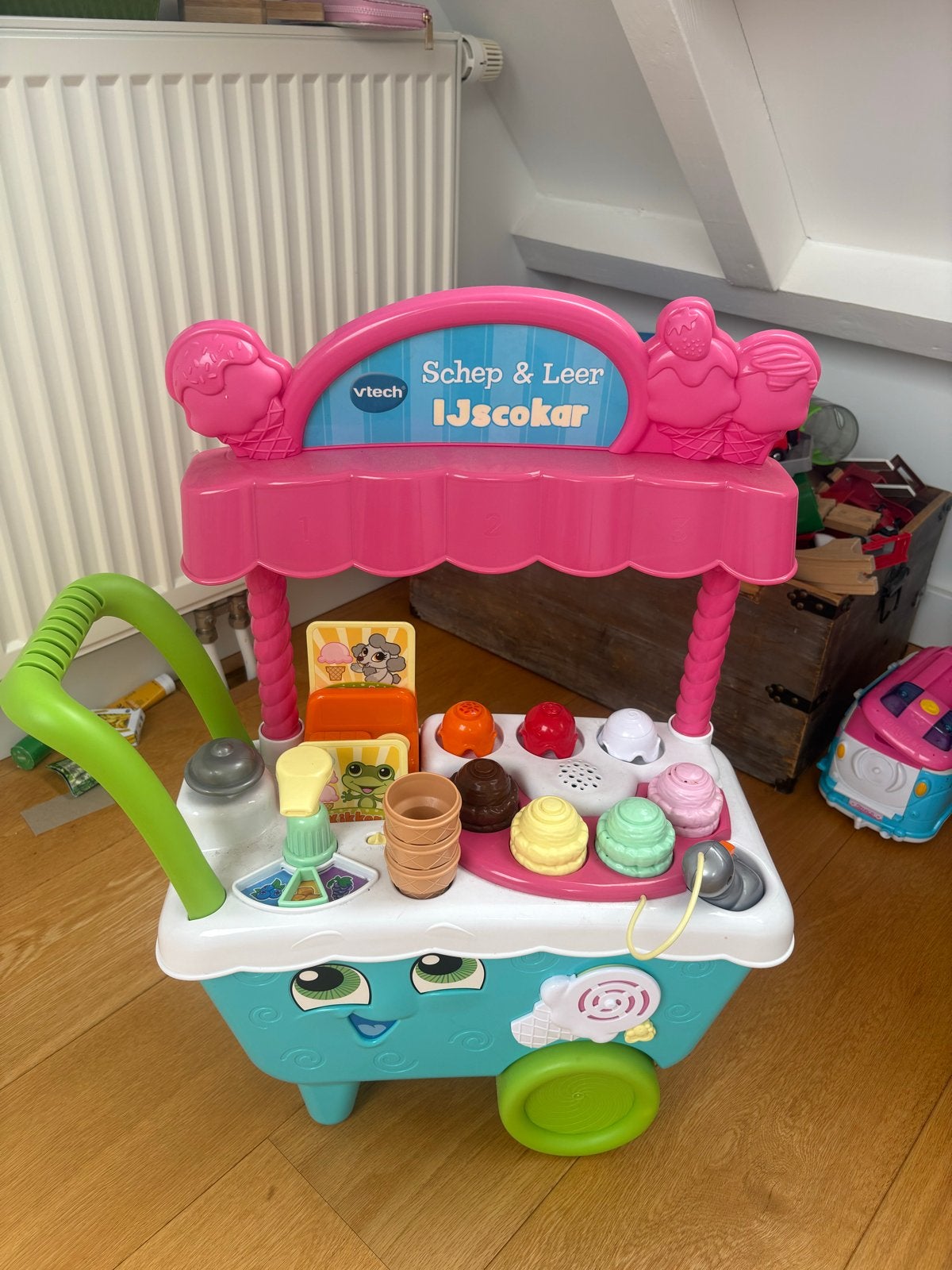 VTech Schep & Leer IJscokar - Zo goed als nieuw en compleet!, Ophalen, Zo goed als nieuw, 2 tot 4 jaar