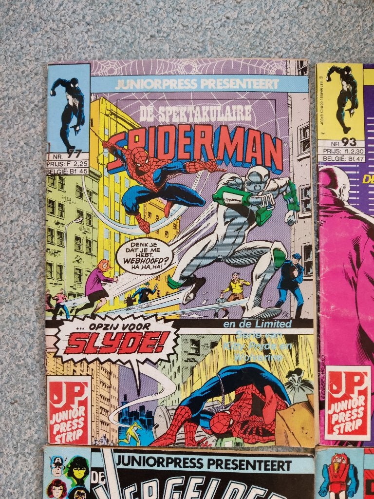 Juniorpress Conan de Barbaar, spiderman, vergelders Comics, Meerdere comics, Ophalen of Verzenden, Gelezen, Europa