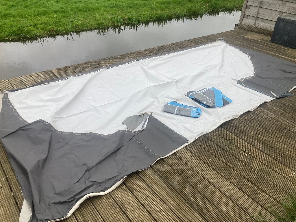 Panoramaluifel zonder stokken, Ophalen, Gebruikt