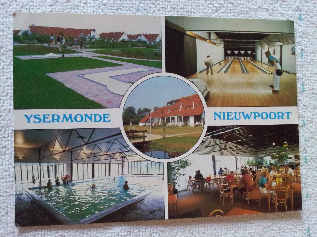 Ansichtkaart gelopen België Ysermonde Nieuwpoort, Ophalen of Verzenden, 1980 tot heden, Gelopen, België en Luxemburg