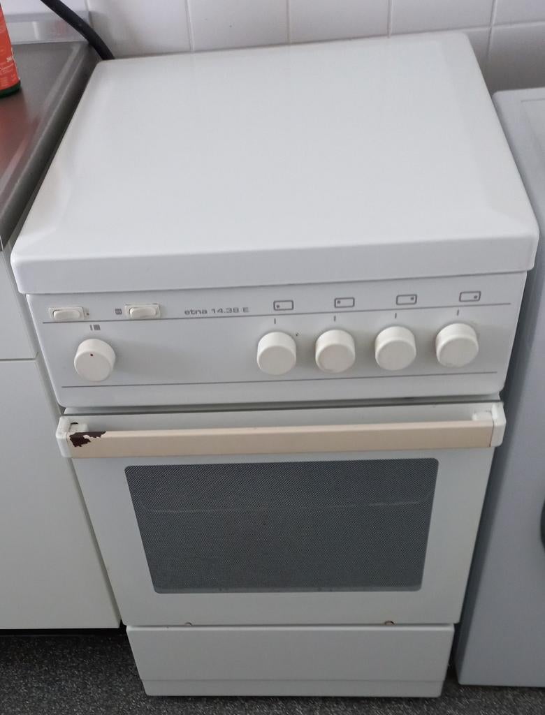 Etna 14.38 E gasfornuis met oven en draaispit, Witgoed en Apparatuur, Fornuizen, Ophalen, Gebruikt, Grill, 4 kookzones