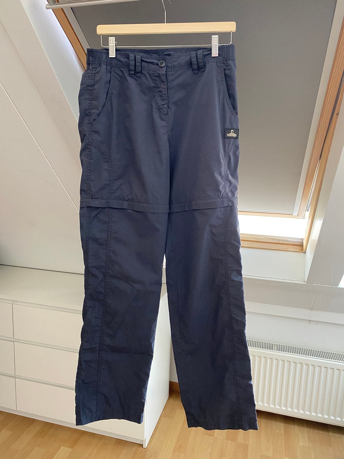 Nomad dames afritsbroek - Maat 38/M, Maat 38/40 (M), Blauw, Ophalen of Verzenden, Lang