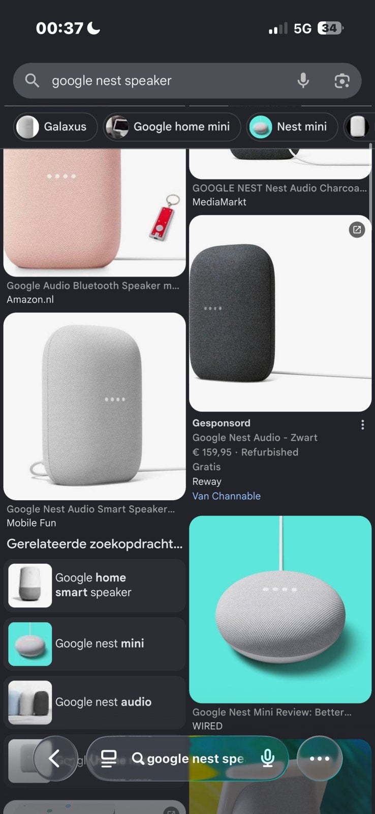 GEZOCHT Google Nest Audio nieuw in doos, Overige merken, Overige typen, Nieuw, Ophalen of Verzenden