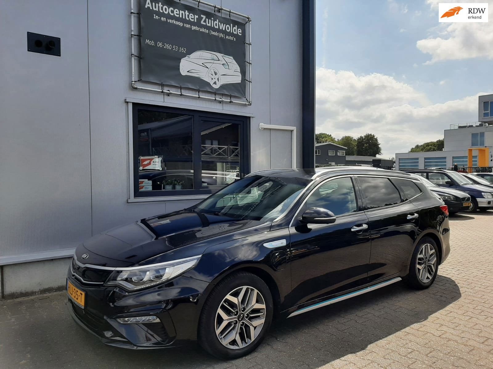 Kia Optima Sportswagon 2.0 GDI PHEV DynamicPlusLine, Auto's, Dealer onderhouden, Gebruikt, Zwart, 71 km/l
