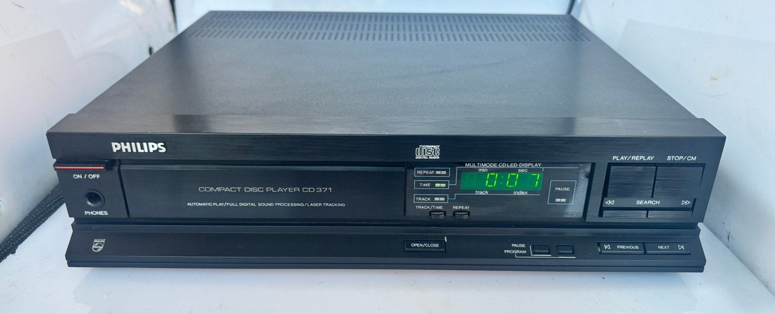 Philips cd speler CD371, Audio, Tv en Foto, Ophalen of Verzenden, Zo goed als nieuw, Philips