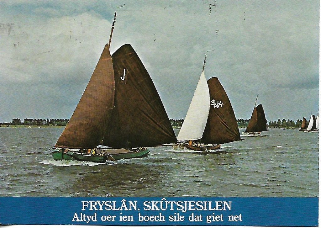 Friesland- -Skûtsjesilen., Verzenden, 1980 tot heden, Gelopen, Friesland