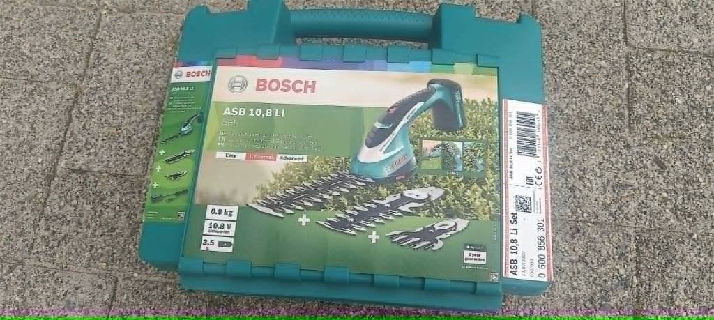 Bosch ASB 10,8 LI Accu Gras- & Heggenschaar Set met Koffer, Ophalen, Nieuw, Accu, Bosch.