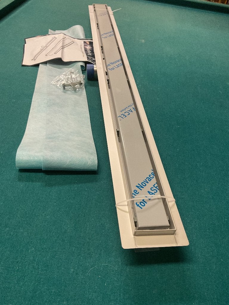 Rvs douche goot/drain 100 cm, Ophalen of Verzenden, Nieuw, Rvs, Douche