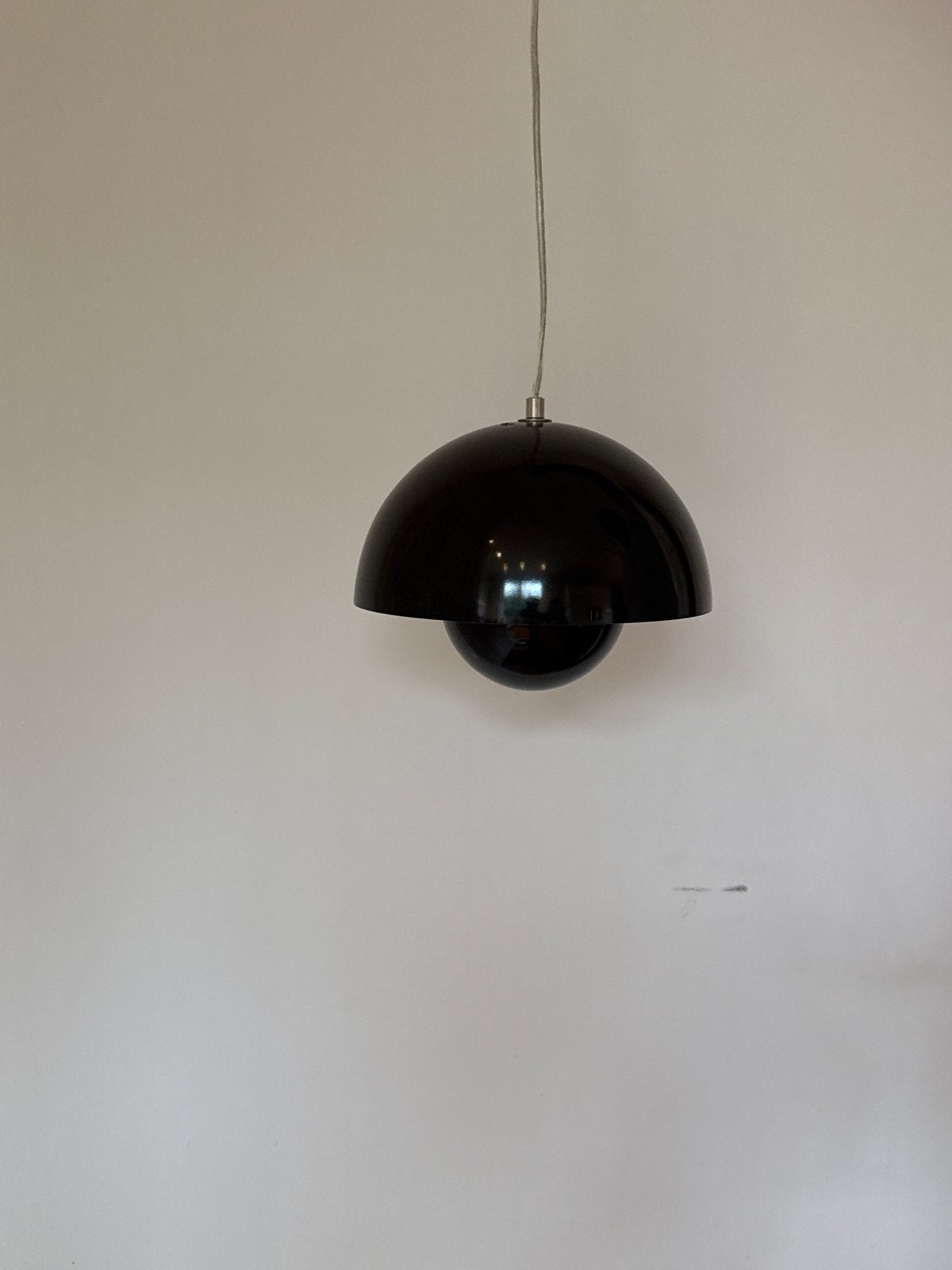 Flowerpot VP1 hanglamp zwart - &tradition, Verner Panton, Ophalen, Gebruikt, Metaal, E27 (groot)