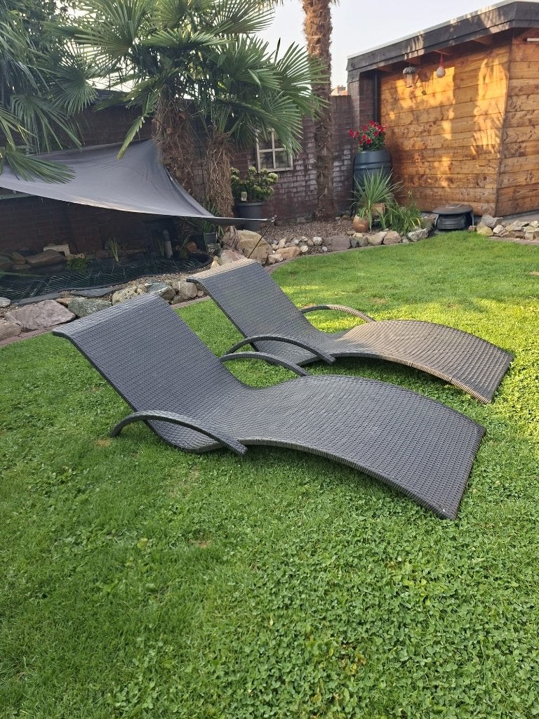 Tuinstoelen ligstoelen, Ophalen, Gebruikt, Kunststof