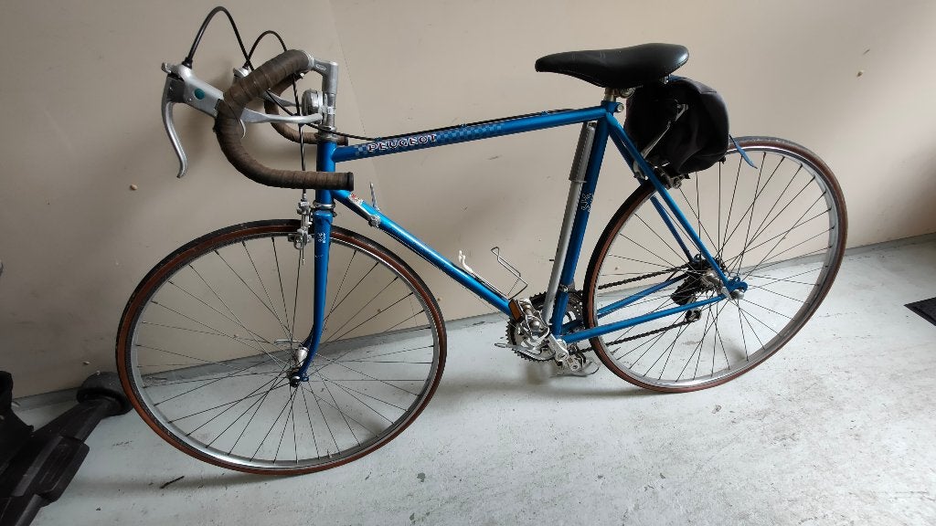 Peugeot vintage racefiets, 28 inch, Gebruikt, Staal, Velgrem