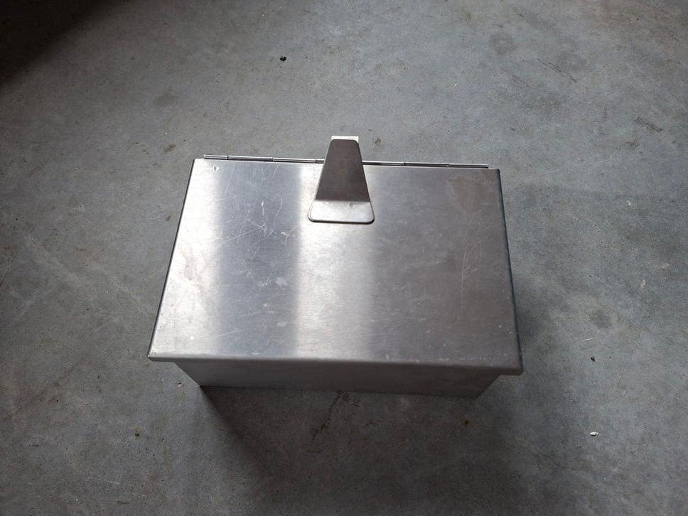 RVS asverzamel bak   20x13x9 cm nieuw, Verzamelen, Ophalen of Verzenden, Zo goed als nieuw, Asbak