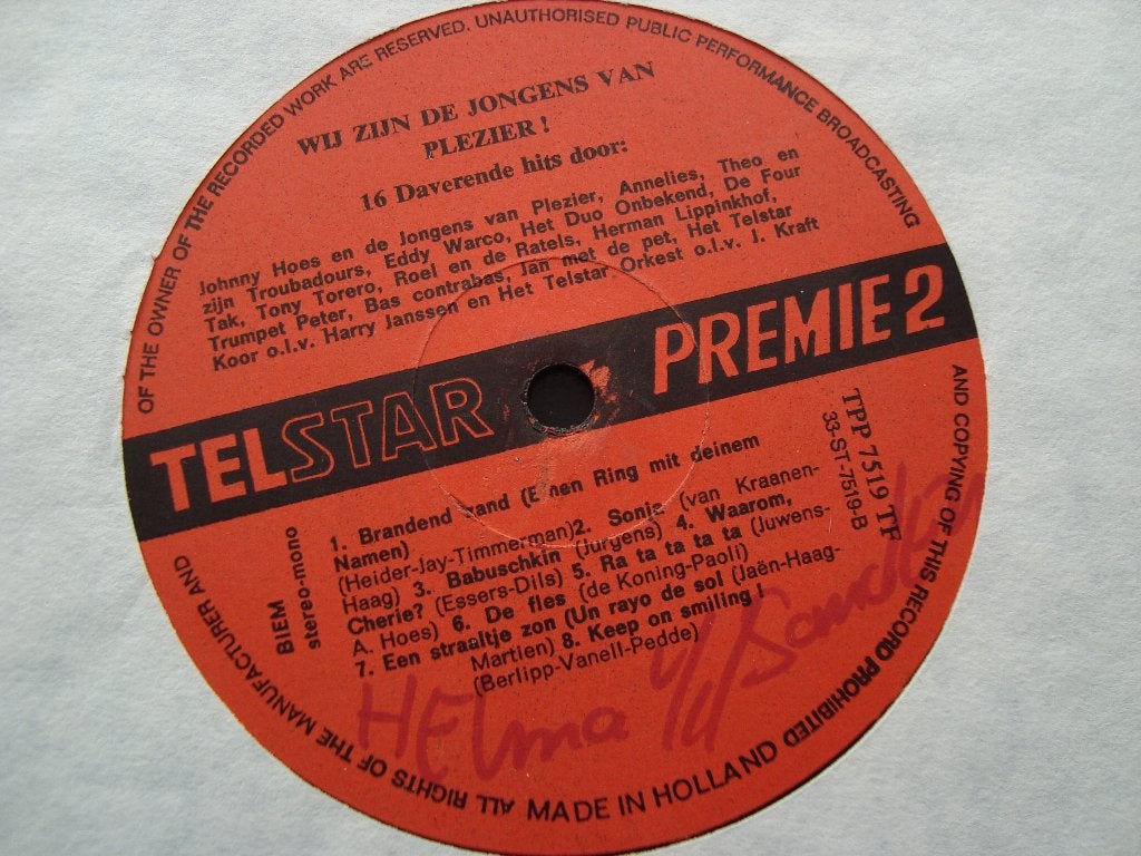 Wij zijn de jongens van jan van plezier, Ophalen of Verzenden, Zo goed als nieuw, 12 inch
