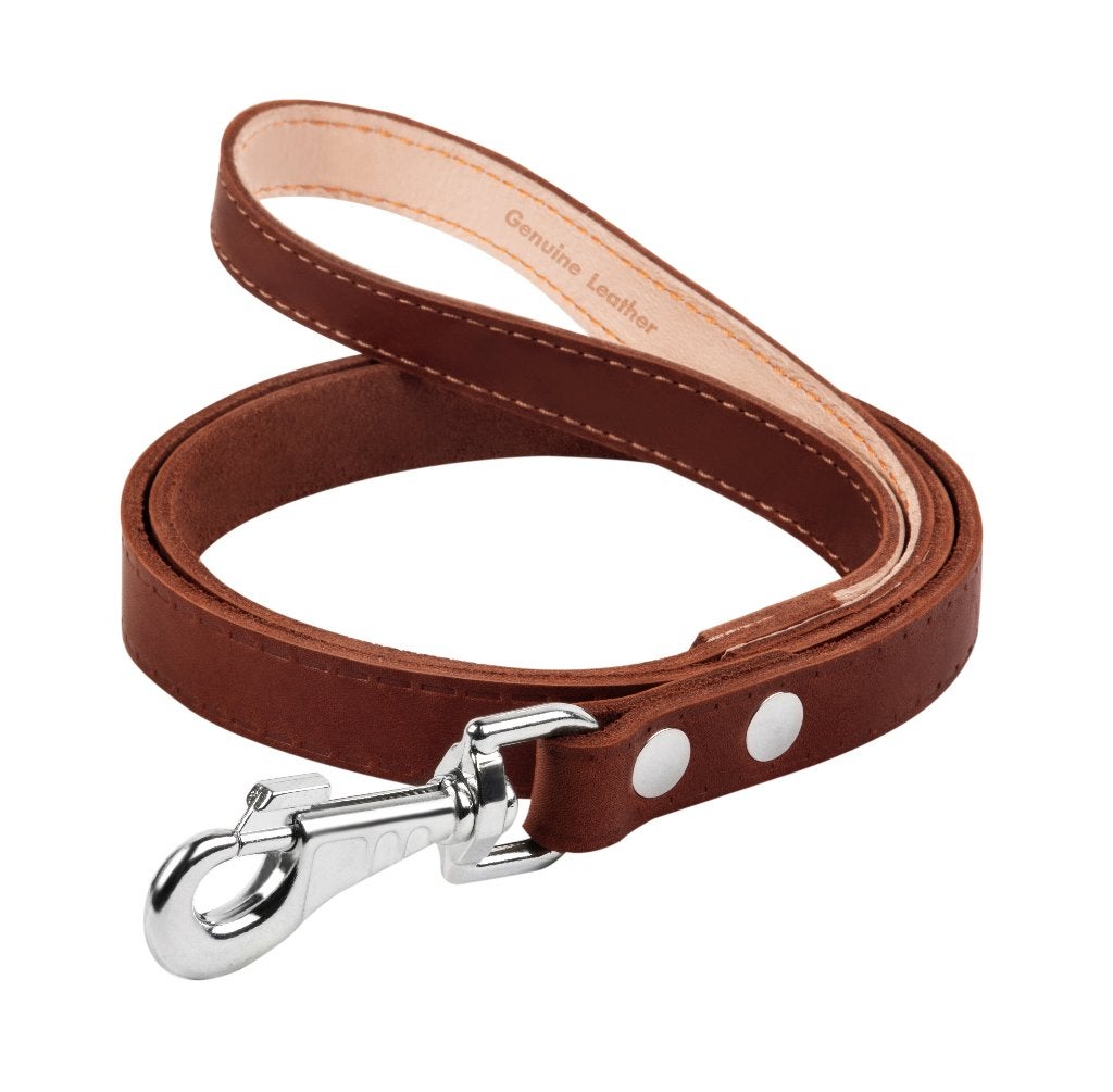 WAUDOG Classic Hondenriem Leder Bruin 20 mm x 122 cm KOOPJE!, Ophalen of Verzenden, Nieuw, Hondenriem