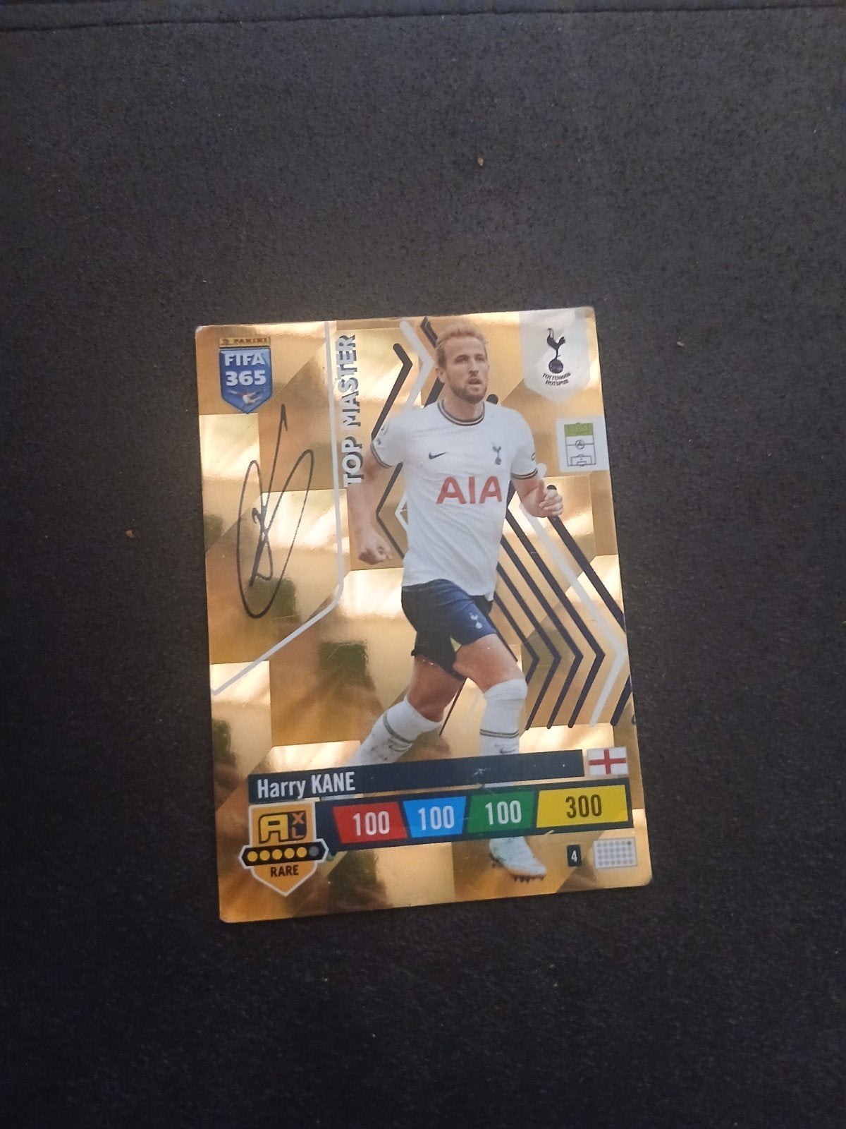 harry kane met gedrukte handtekening top master, Hobby en Vrije tijd, Stickers en Plaatjes, Ophalen, Zo goed als nieuw, Plaatje