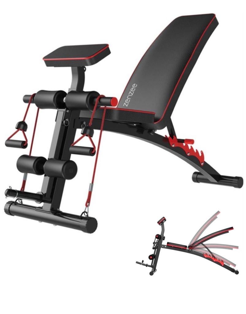Dumbbell set met verstelbare fitnessbank, Sport en Fitness, Fitnessmaterialen, Ophalen, Gebruikt, Armen, Dumbbell