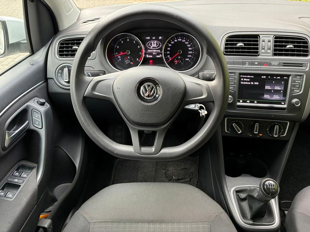 Volkswagen Polo 1.2 TSI Comfortline I Navigatie I Airco, Stof, 4 cilinders, Start-stop-systeem, Wit
