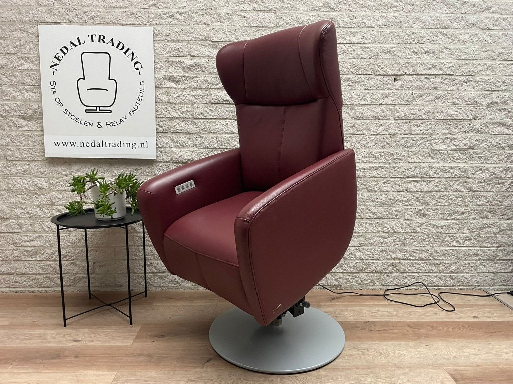 Nieuwstaat Prominent Sorisso sta op stoel relax fauteuil, N, N, Leer, Ophalen of Verzenden