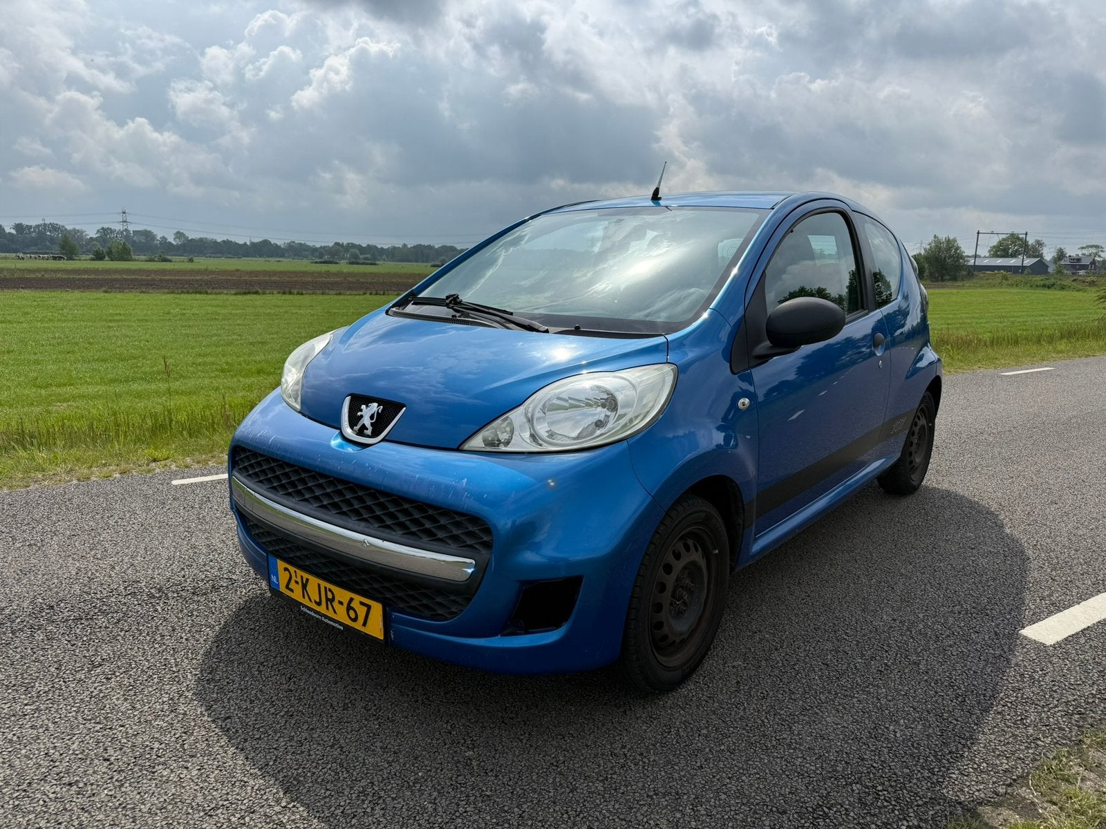 Peugeot 107 1.0 12V 3DR 2009 Blauw, Auto's, Voorwielaandrijving, 68 pk, Handgeschakeld, Particulier