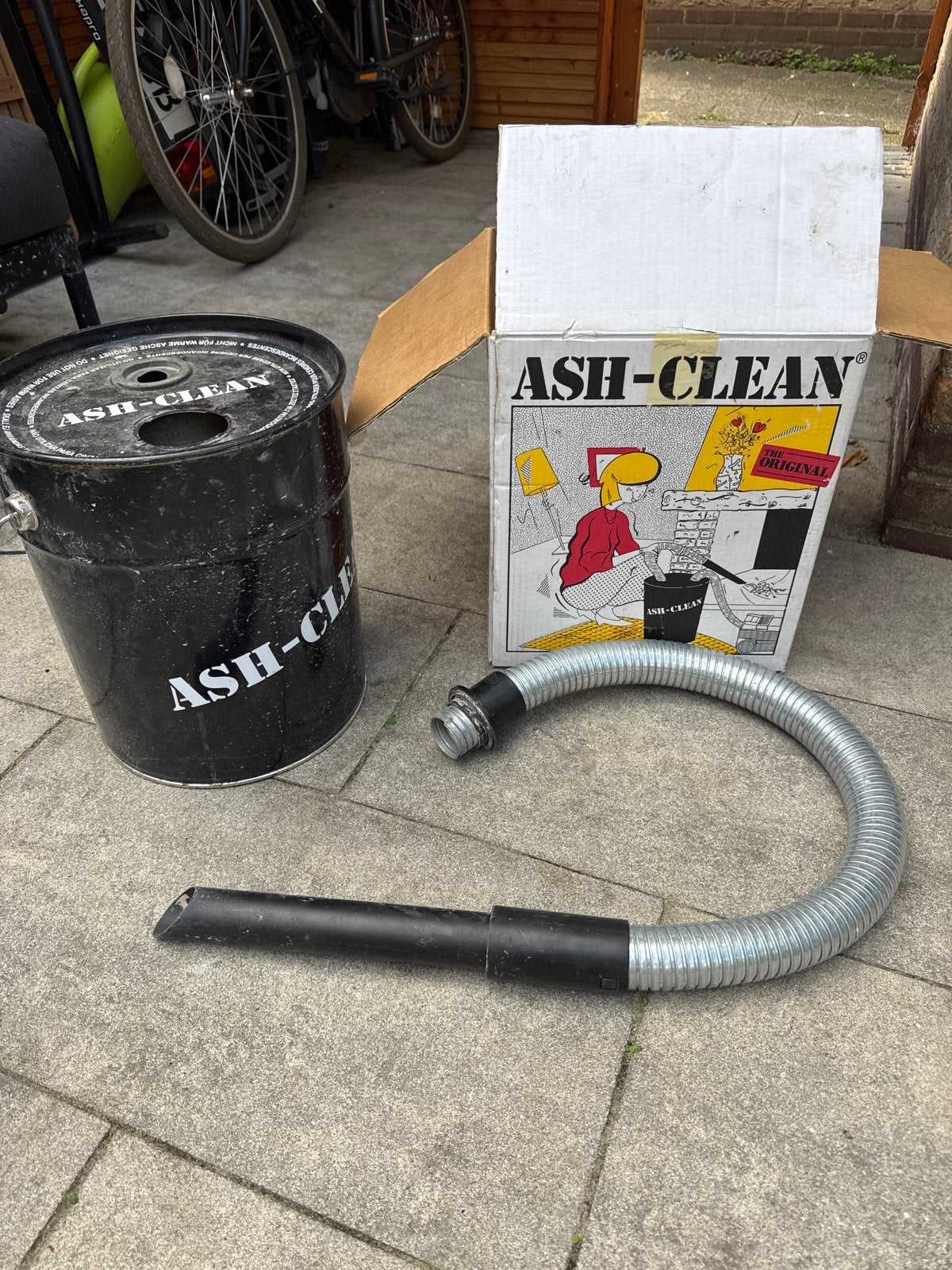 Ash-Clean emmer voor stofzuiger kachel of openhaard, Ophalen of Verzenden, Gebruikt, Hout, Overige soorten